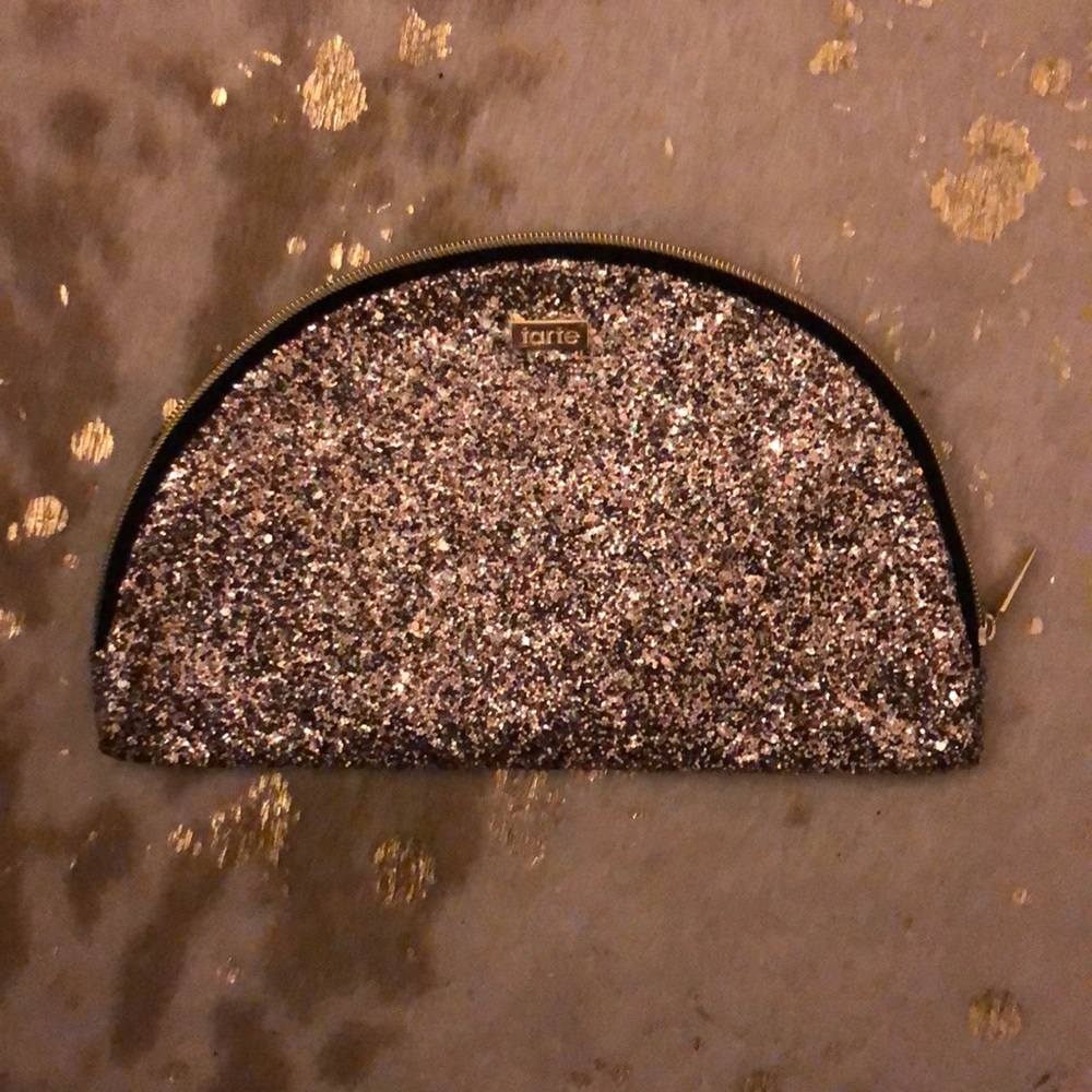 Tarte Half Moon Glitter Makeup Bag